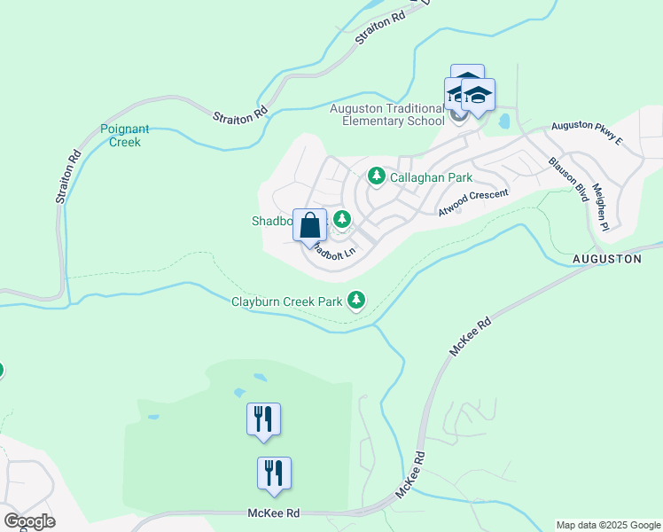 map of restaurants, bars, coffee shops, grocery stores, and more near 36071 Auguston Parkway South in Abbotsford