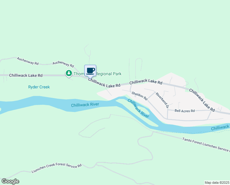 map of restaurants, bars, coffee shops, grocery stores, and more near 4210 Osborne Road in Chilliwack