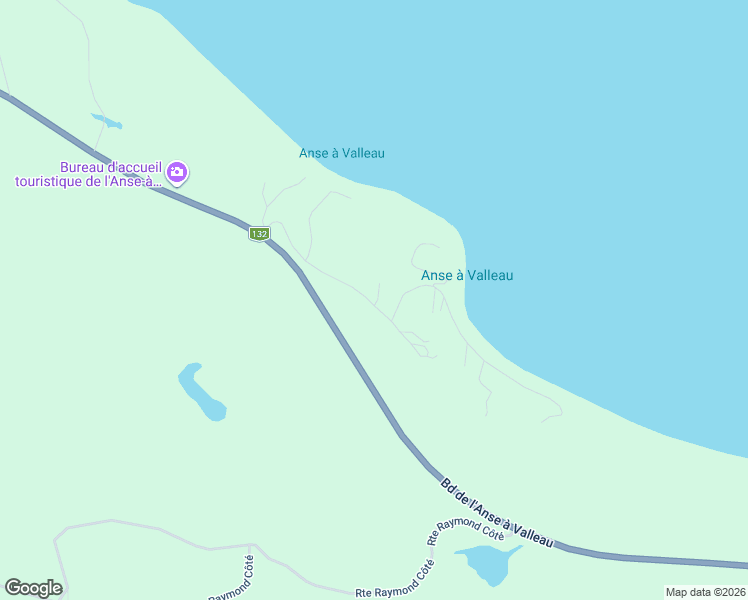 map of restaurants, bars, coffee shops, grocery stores, and more near 21 Rue des Touristes in Gaspé