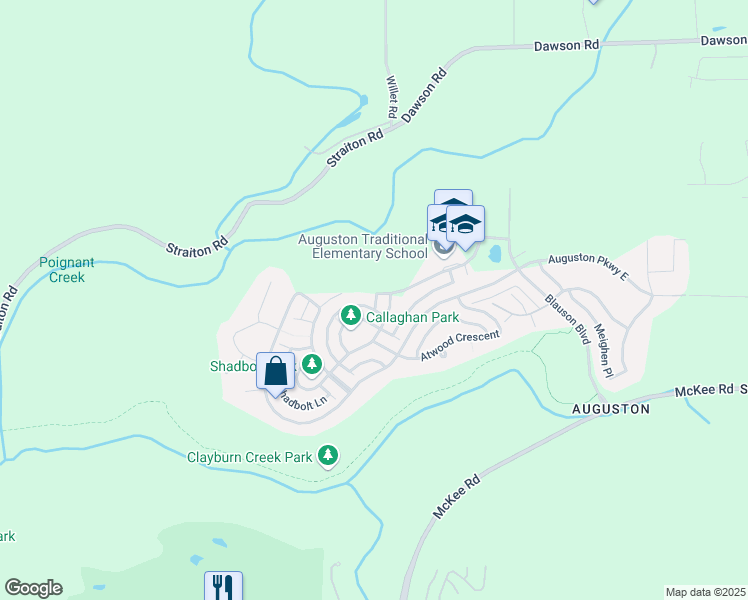 map of restaurants, bars, coffee shops, grocery stores, and more near 36235 Shadbolt Avenue in Abbotsford
