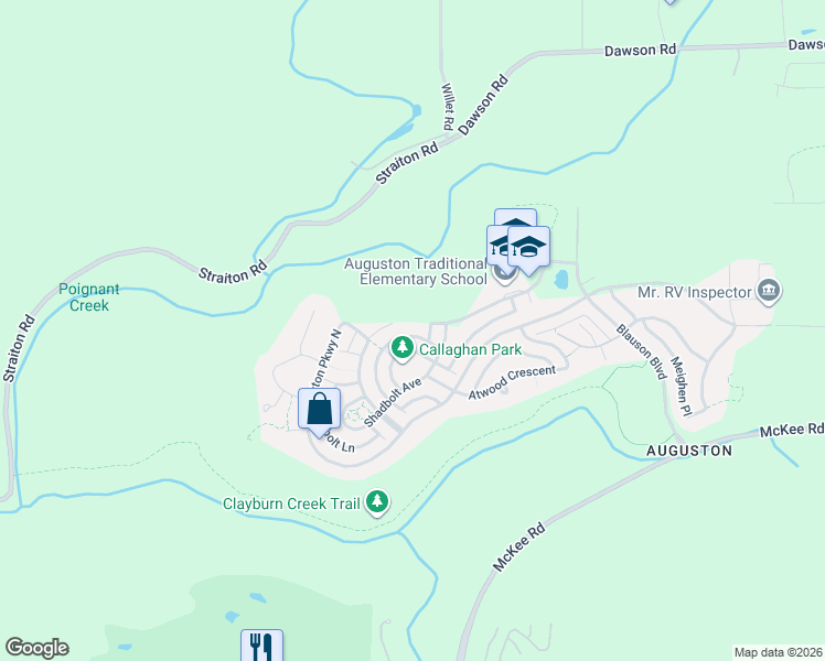 map of restaurants, bars, coffee shops, grocery stores, and more near 36235 Shadbolt Avenue in Abbotsford