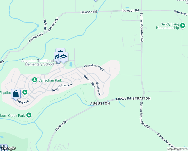 map of restaurants, bars, coffee shops, grocery stores, and more near 36516 Lester Pearson Way in Abbotsford