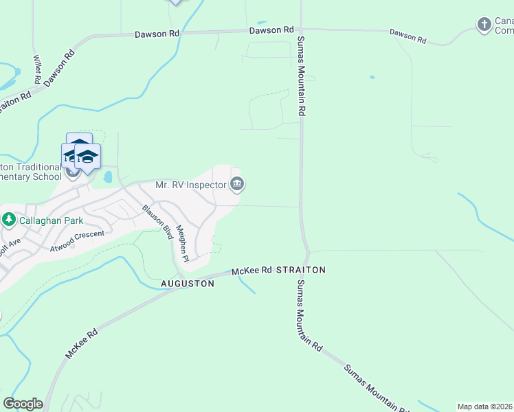 map of restaurants, bars, coffee shops, grocery stores, and more near Farina Road in Abbotsford