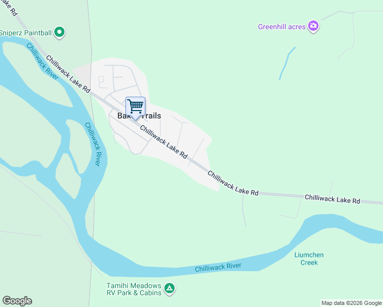 map of restaurants, bars, coffee shops, grocery stores, and more near 4557 McFaul Road in Chilliwack