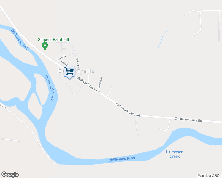 map of restaurants, bars, coffee shops, grocery stores, and more near 4557 McFaul Road in Chilliwack