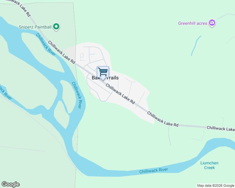 map of restaurants, bars, coffee shops, grocery stores, and more near 4595b Hood Road in Chilliwack