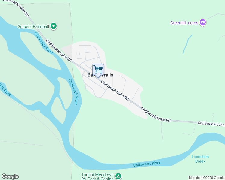 map of restaurants, bars, coffee shops, grocery stores, and more near 4595b Hood Road in Chilliwack