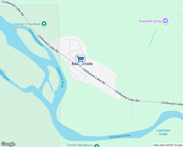 map of restaurants, bars, coffee shops, grocery stores, and more near 4595b Hood Road in Chilliwack