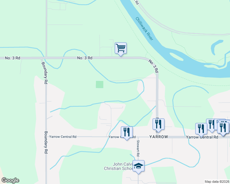 map of restaurants, bars, coffee shops, grocery stores, and more near 41692 Hare Avenue in Chilliwack