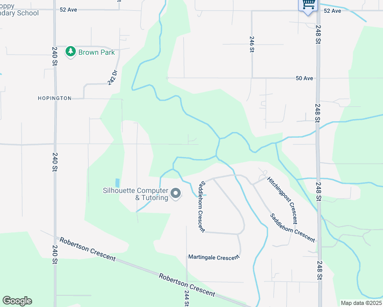 map of restaurants, bars, coffee shops, grocery stores, and more near 24420 48 Avenue in Langley Township