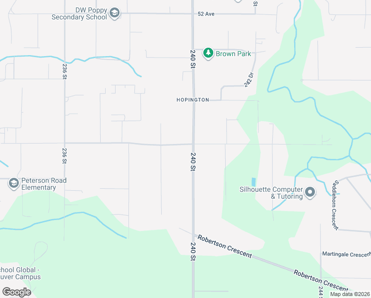 map of restaurants, bars, coffee shops, grocery stores, and more near 4791 240 Street in Langley Township