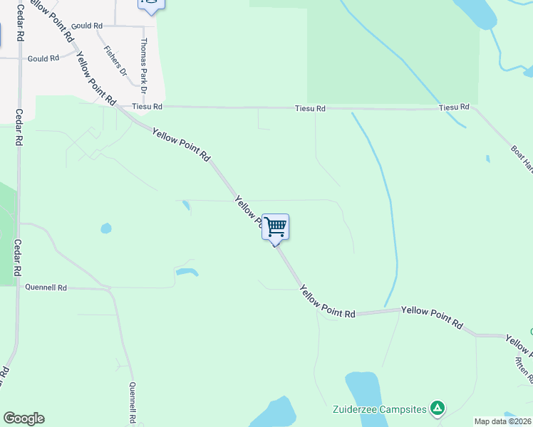 map of restaurants, bars, coffee shops, grocery stores, and more near 2348 Yellow Point Road in Nanaimo