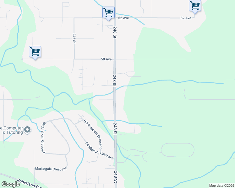 map of restaurants, bars, coffee shops, grocery stores, and more near 4824 248 Street in Langley Township