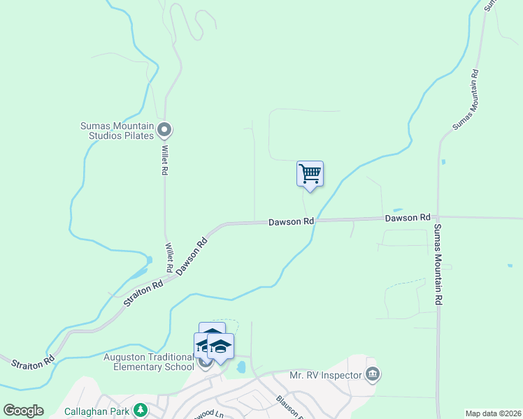 map of restaurants, bars, coffee shops, grocery stores, and more near 36313 Dawson Road in Abbotsford