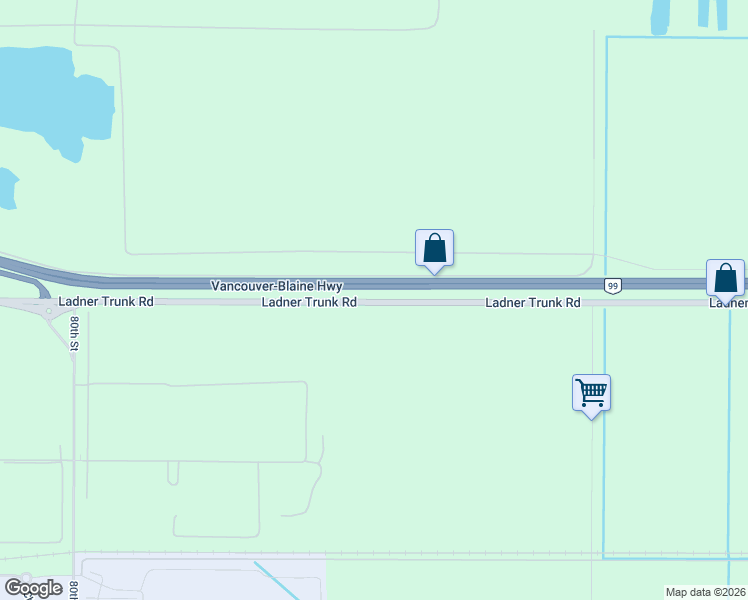 map of restaurants, bars, coffee shops, grocery stores, and more near 8442 Ladner Trunk Road in Delta