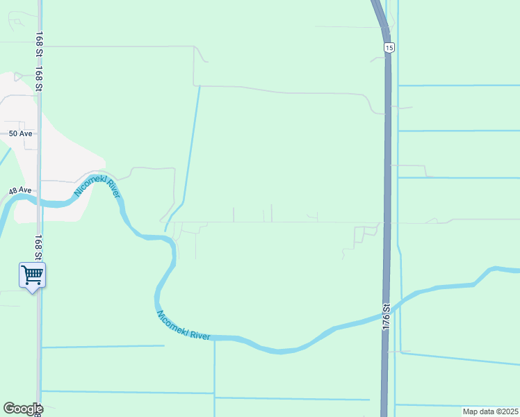 map of restaurants, bars, coffee shops, grocery stores, and more near 17305 48 Avenue in Surrey