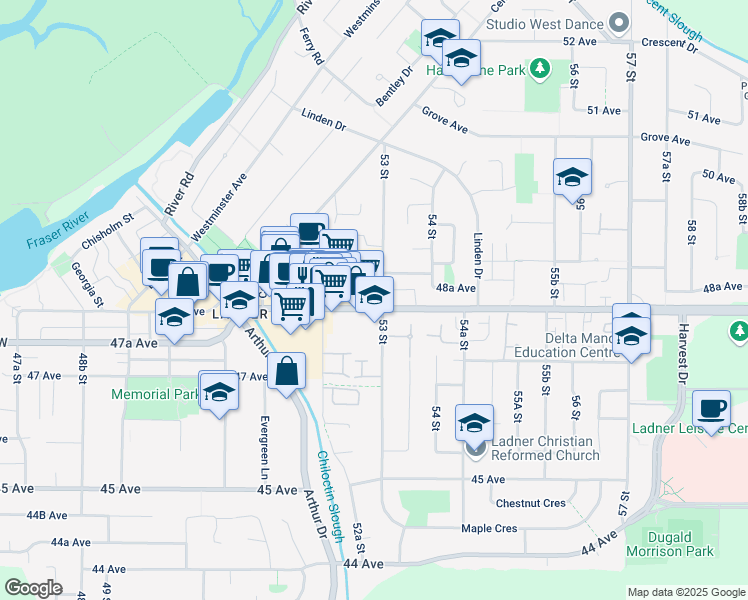 Map Of Ladner Bc 4811 Ladner Trunk Road, Delta Bc - Walk Score