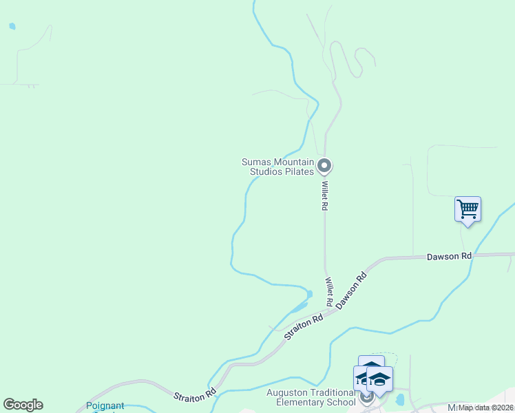 map of restaurants, bars, coffee shops, grocery stores, and more near 4831 Willet Road in Abbotsford
