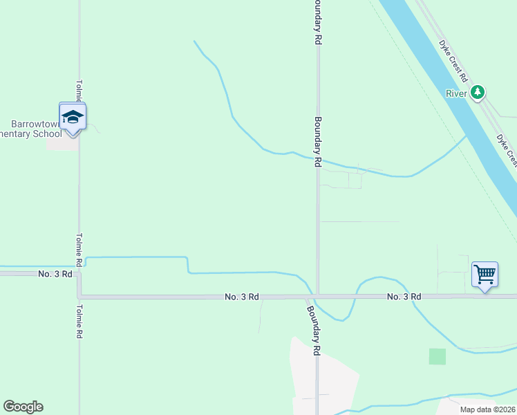 map of restaurants, bars, coffee shops, grocery stores, and more near 5007 Boundary Road in Abbotsford