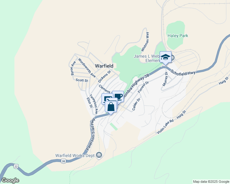 map of restaurants, bars, coffee shops, grocery stores, and more near 690 Kipling Street in Trail