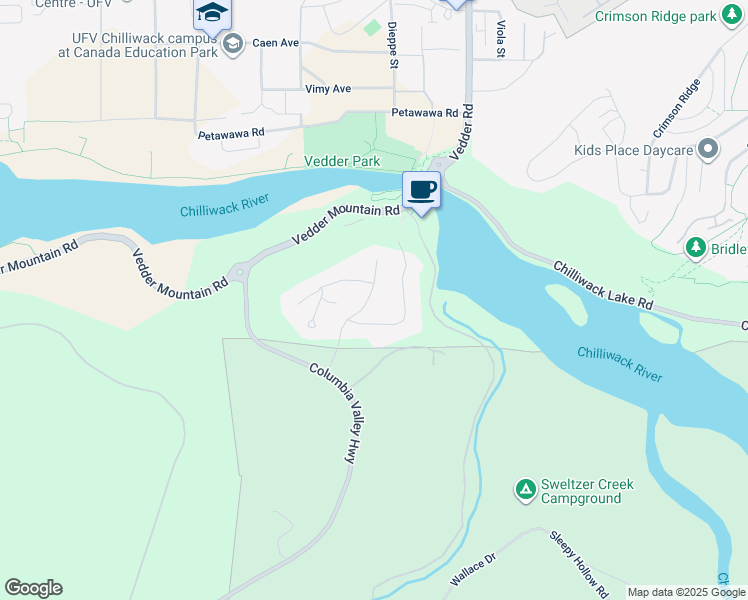 map of restaurants, bars, coffee shops, grocery stores, and more near 5068 Chittenden Road in Chilliwack