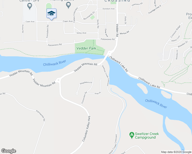 map of restaurants, bars, coffee shops, grocery stores, and more near 5121 Chittenden Road in Chilliwack