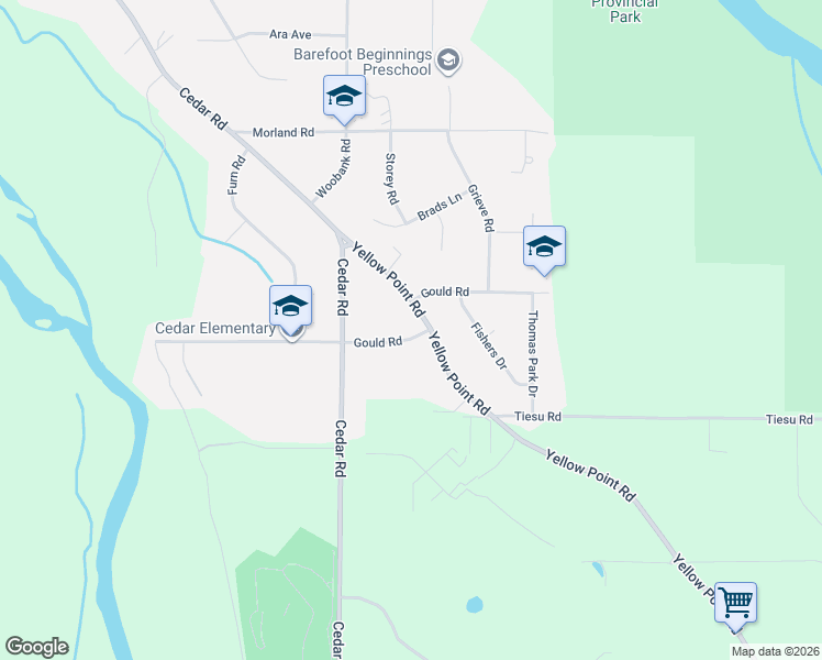 map of restaurants, bars, coffee shops, grocery stores, and more near in Nanaimo