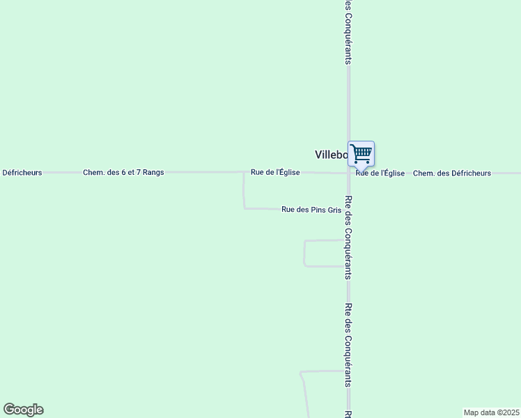 map of restaurants, bars, coffee shops, grocery stores, and more near Rue des Pins Gris in Villebois