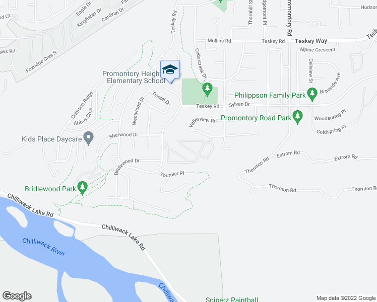 map of restaurants, bars, coffee shops, grocery stores, and more near in Chilliwack