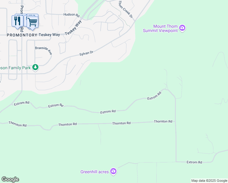map of restaurants, bars, coffee shops, grocery stores, and more near 47015 Extrom Road in Chilliwack