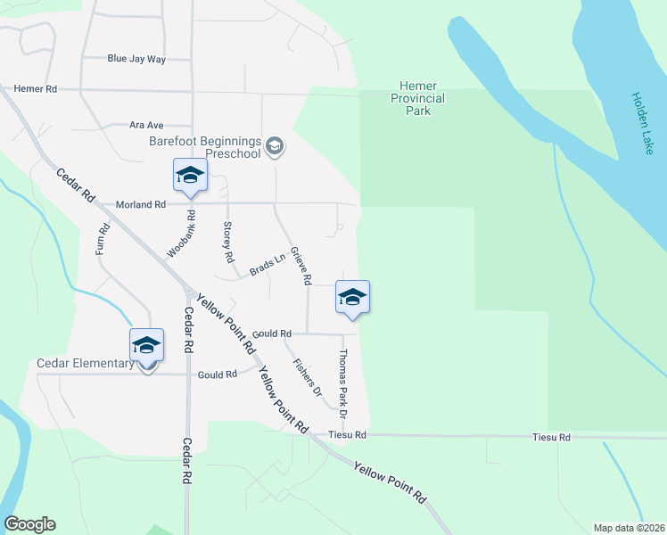 map of restaurants, bars, coffee shops, grocery stores, and more near 2065 James Edward Place in Nanaimo