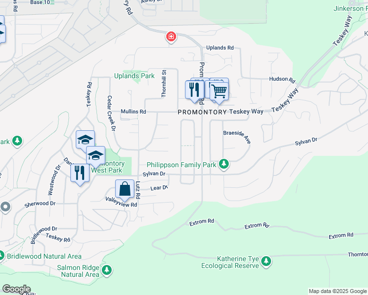 map of restaurants, bars, coffee shops, grocery stores, and more near 5432 Highroad Crescent in Chilliwack