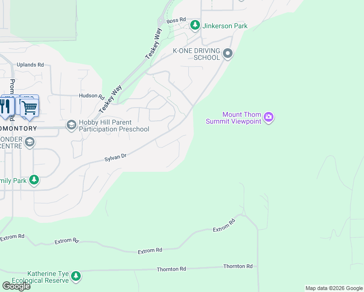 map of restaurants, bars, coffee shops, grocery stores, and more near in Chilliwack