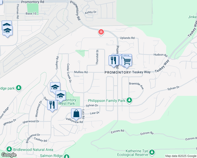 map of restaurants, bars, coffee shops, grocery stores, and more near in Chilliwack