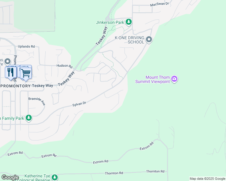 map of restaurants, bars, coffee shops, grocery stores, and more near 47072 Sylvan Drive in Chilliwack