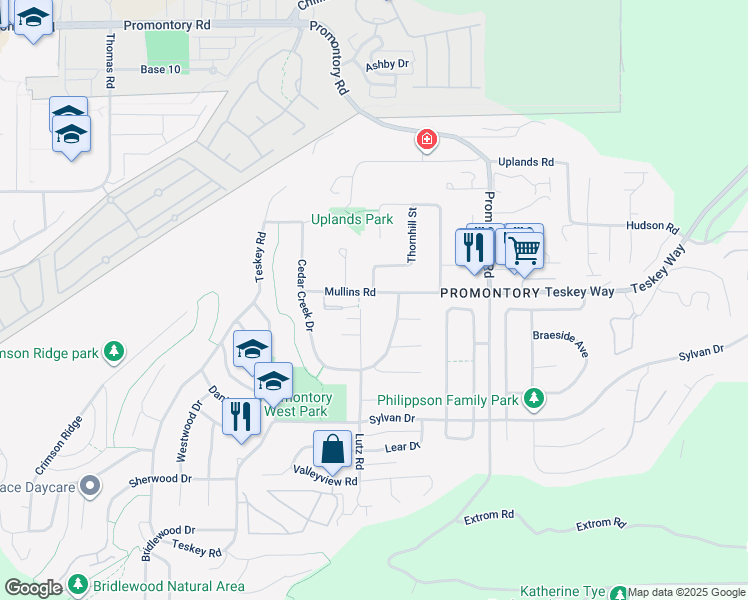 map of restaurants, bars, coffee shops, grocery stores, and more near 46426 Mullins Road in Chilliwack