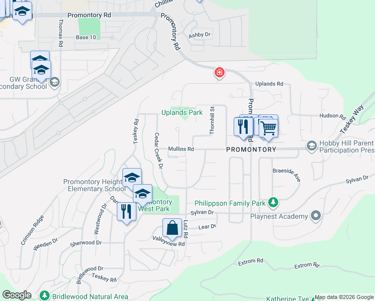 map of restaurants, bars, coffee shops, grocery stores, and more near 5600 Viewpoint Place in Chilliwack