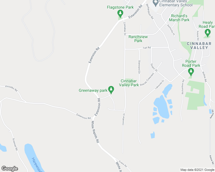 map of restaurants, bars, coffee shops, grocery stores, and more near 2330 Extension Road in Nanaimo