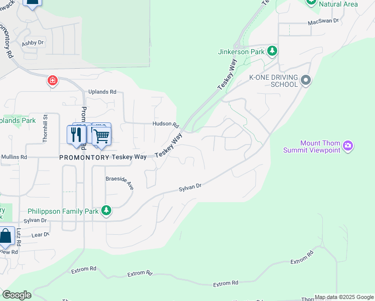 map of restaurants, bars, coffee shops, grocery stores, and more near 46972 Russell Road in Chilliwack
