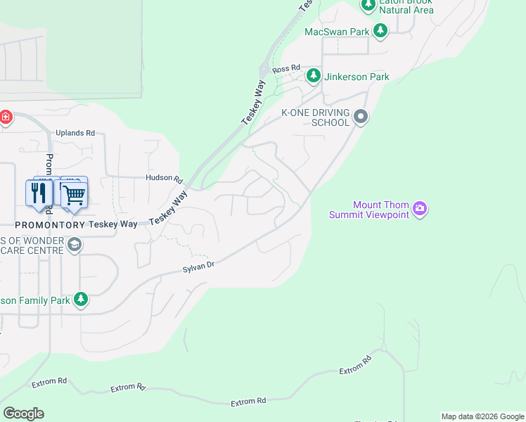 map of restaurants, bars, coffee shops, grocery stores, and more near 5700 Jinkerson Road in Chilliwack