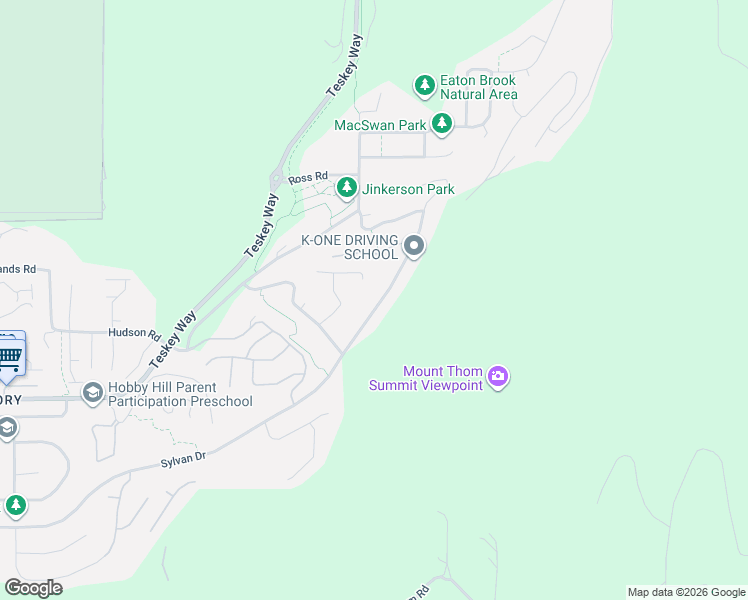 map of restaurants, bars, coffee shops, grocery stores, and more near 47215 Sylvan Drive in Chilliwack