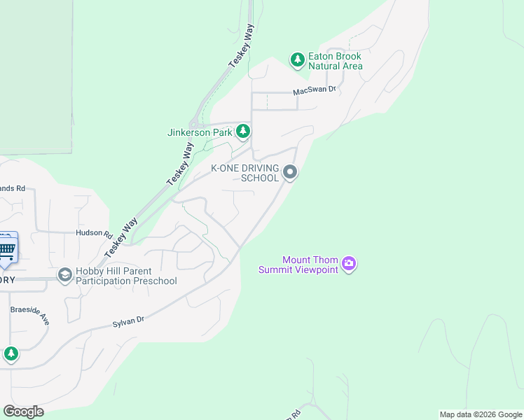map of restaurants, bars, coffee shops, grocery stores, and more near 47215 Sylvan Drive in Chilliwack