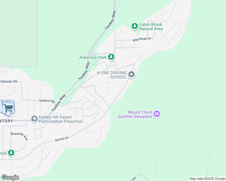 map of restaurants, bars, coffee shops, grocery stores, and more near 5738 Kestrel Drive in Chilliwack