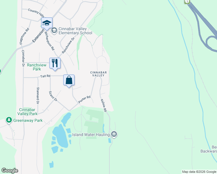 map of restaurants, bars, coffee shops, grocery stores, and more near 1805 Dean Road in Nanaimo