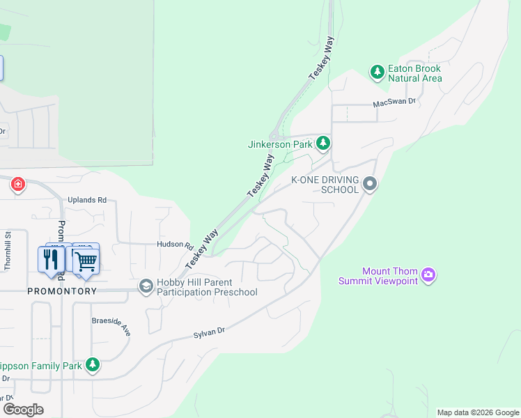 map of restaurants, bars, coffee shops, grocery stores, and more near 5782 Jinkerson Road in Chilliwack