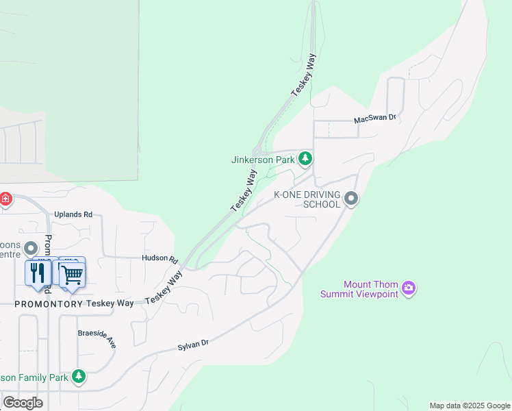 map of restaurants, bars, coffee shops, grocery stores, and more near 5800 Jinkerson Road in Chilliwack