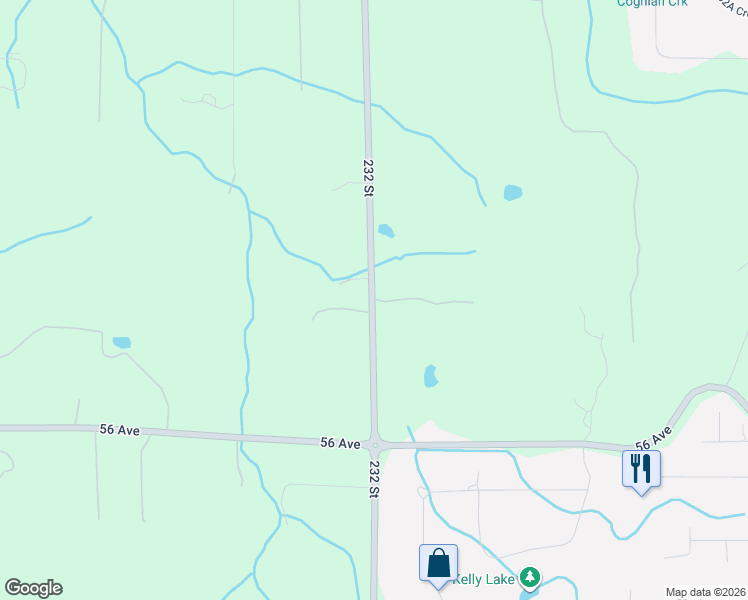 map of restaurants, bars, coffee shops, grocery stores, and more near 5820 232 Street in Langley Township