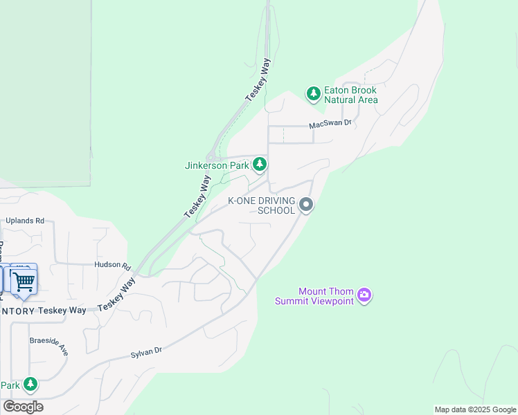 map of restaurants, bars, coffee shops, grocery stores, and more near 47203 Vista Place in Chilliwack