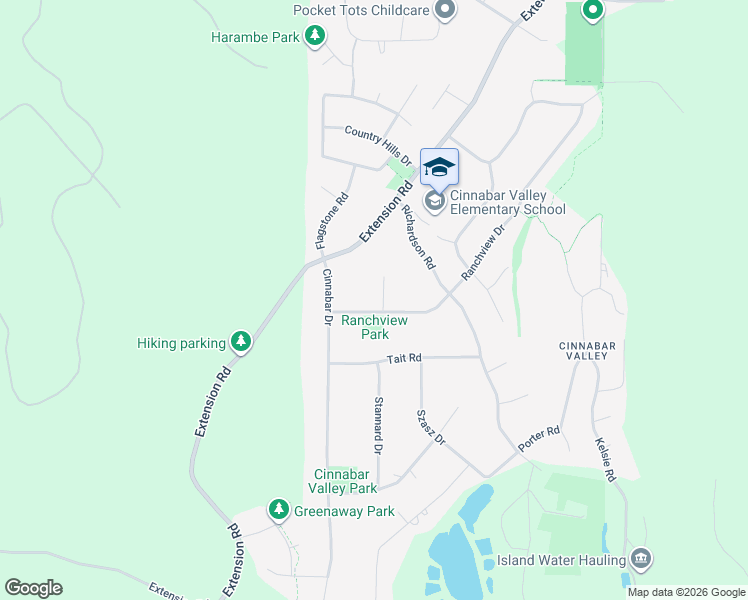map of restaurants, bars, coffee shops, grocery stores, and more near 22 Tedwin Crescent in Nanaimo