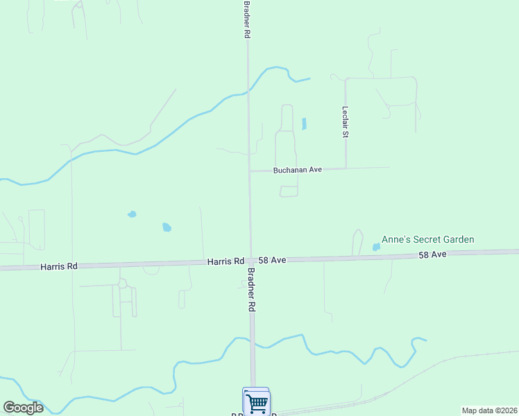 map of restaurants, bars, coffee shops, grocery stores, and more near 5950 Bradner Road in Abbotsford
